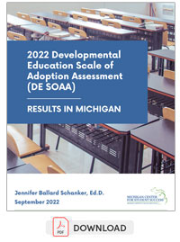 2022 Developmental Education Scale of Adoption Assessment Cover Image